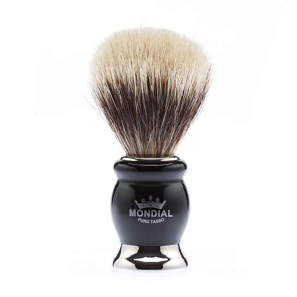 Бритвенный набор Mondial: станок MACH3, помазок, крем для бритья Bergamotto, цвет черный GB-FIZ-BL-STK-M3-B MONDIAL, Артикул: GB-FIZ-BL-STK-M3-B фото №1