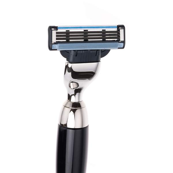 Бритвенный набор Mondial: станок, помазок, подставка; чёрный M-1180 MONDIAL, Артикул: M-1180 фото №1