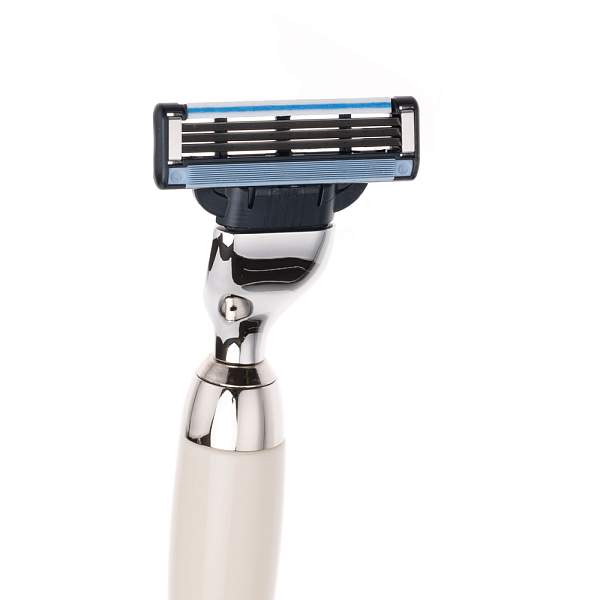 Бритвенный набор Mondial: станок, помазок, подставка и чаша; цвет слоновой кости M-1181 MONDIAL, Артикул: M-1181 фото №1