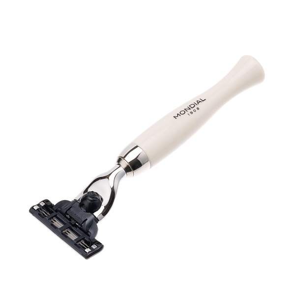 Бритвенный набор Mondial: станок, помазок, подставка и чаша; цвет слоновой кости M-1181 MONDIAL, Артикул: M-1181 фото №1