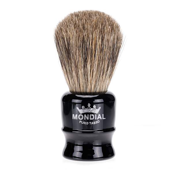 Помазок для бритья в путешествиях Mondial, пластик, ворс барсука, рукоять - черный цвет TRIP-NL-STK MONDIAL, Артикул: TRIP-NL-STK фото №1