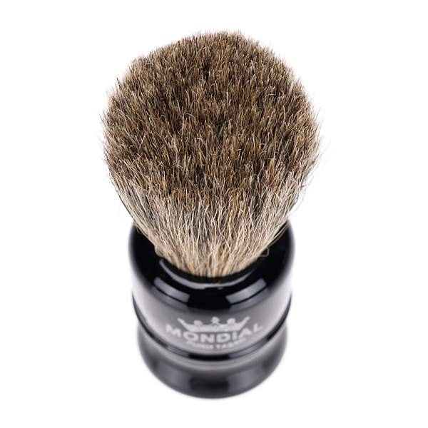 Помазок для бритья в путешествиях Mondial, пластик, ворс барсука, рукоять - черный цвет TRIP-NL-STK MONDIAL, Артикул: TRIP-NL-STK фото №1