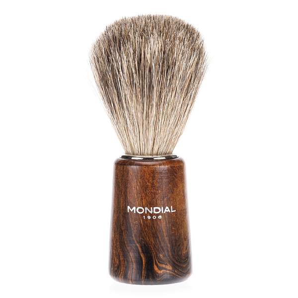 Помазок для бритья Mondial, дерево, ворс барсука, рукоять - цвет древесина 176-STK MONDIAL, Артикул: 176-STK фото №1