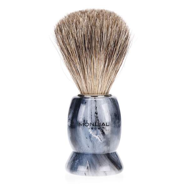 Помазок для бритья Mondial, пластик, ворс барсука, рукоять - цвет - серый мрамор M6712 MONDIAL, Артикул: M6712 фото №1