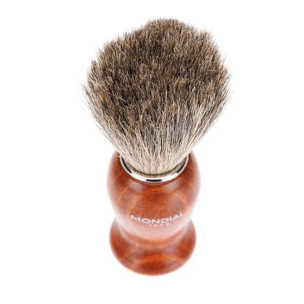 Помазок для бритья Mondial, дерево, ворс барсука, рукоять - цвет - красное дерево M6713_a MONDIAL, Артикул: M6713_a фото №1