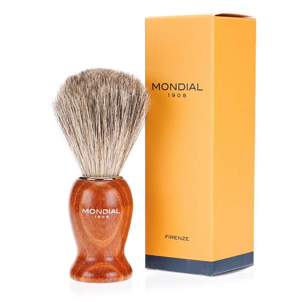 Помазок для бритья Mondial, дерево, ворс барсука, рукоять - цвет - красное дерево M6713_a MONDIAL, Артикул: M6713_a фото №1