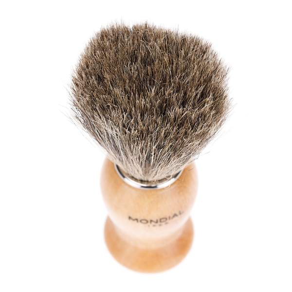 Помазок для бритья Mondial, дерево, ворс барсука, рукоять - цвет - светлое дерево M6713 MONDIAL, Артикул: M6713 фото №1