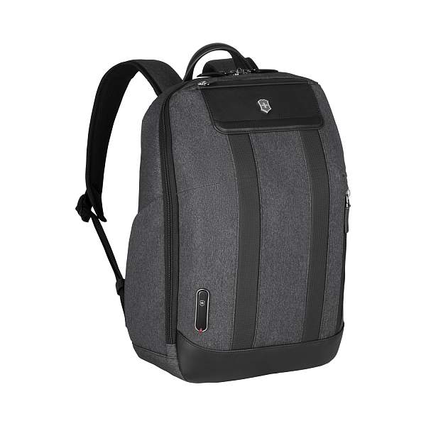 Рюкзак VICTORINOX Architecture Urban2 City Backpack 14'', серый, полиэстер / кожа, 30x19x42 см, 17 л 611955 Victorinox, Артикул: 611955 фото №1