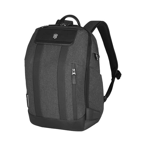 Рюкзак VICTORINOX Architecture Urban2 City Backpack 14'', серый, полиэстер / кожа, 30x19x42 см, 17 л 611955 Victorinox, Артикул: 611955 фото №1