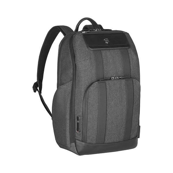 Рюкзак VICTORINOX Architecture Urban 2 Deluxe Backpack 15”, серый, полиэстер/кожа, 31x23x46 см, 23 л 611954 Victorinox, Артикул: 611954 фото №1