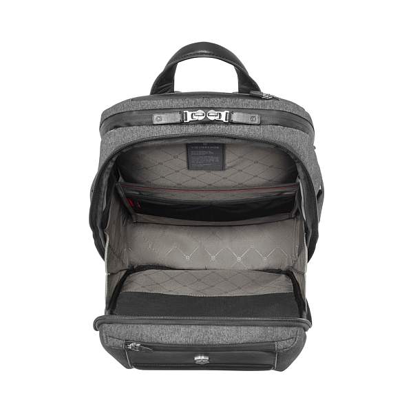 Рюкзак VICTORINOX Architecture Urban 2 Deluxe Backpack 15”, серый, полиэстер/кожа, 31x23x46 см, 23 л 611954 Victorinox, Артикул: 611954 фото №1