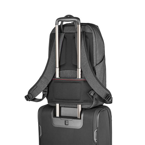 Рюкзак VICTORINOX Architecture Urban 2 Deluxe Backpack 15”, серый, полиэстер/кожа, 31x23x46 см, 23 л 611954 Victorinox, Артикул: 611954 фото №1
