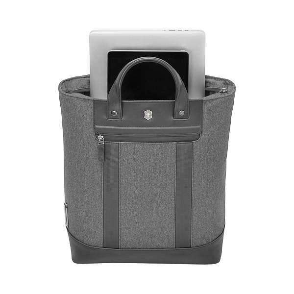 Сумка-рюкзак VICTORINOX Architecture Urban2 2way Carry Tote 15'',серая,полиэстер/кожа,40x15x40см,20л 611957 Victorinox, Артикул: 611957 фото №1