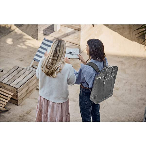 Сумка-рюкзак VICTORINOX Architecture Urban2 2way Carry Tote 15'',серая,полиэстер/кожа,40x15x40см,20л 611957 Victorinox, Артикул: 611957 фото №1