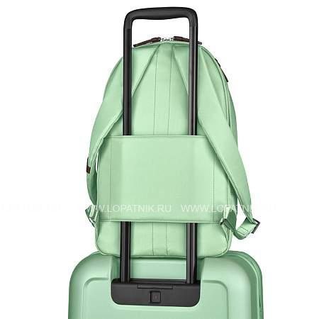 рюкзак victorinox victoria classic business backpack, мятный, нейлон/кожа/микрозамша, 27x21x41 см 610499 Victorinox