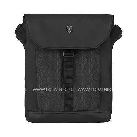 сумка наплечная victorinox altmont original flapover digital bag, чёрная, нейлон, 26x10x30 см, 7 л 606751 Victorinox