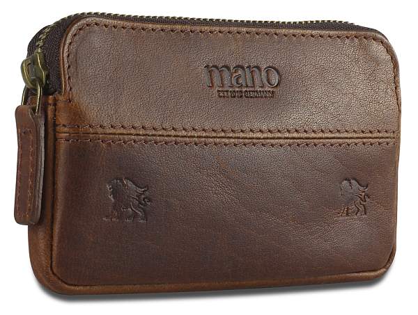 Ключница Mano "Don Leon", натуральная кожа в коричневом цвете, 12 х 7 см M191920041 MANO 1919, Артикул: M191920041 фото №1