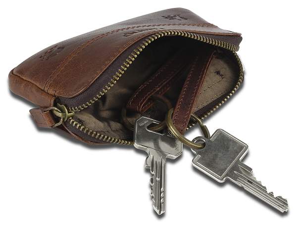 Ключница Mano "Don Leon", натуральная кожа в коричневом цвете, 12 х 7 см M191920041 MANO 1919, Артикул: M191920041 фото №1