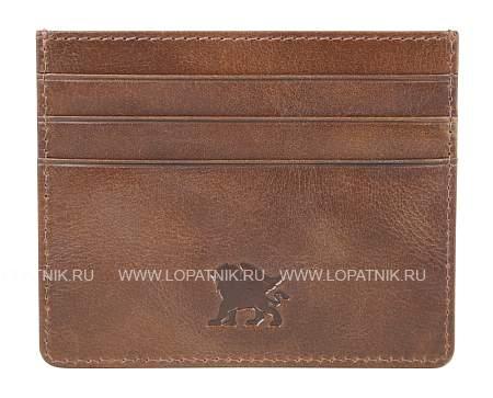 портмоне для кредитных карт mano "don luca", натуральная кожа в коньячном цвете, 10,3 х 8,3 см m191945002 MANO 1919