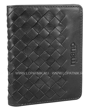 портмоне для кредитных карт mano "don luca", натуральная кожа в черном цвете, 8,5 х 11 см m191945101 MANO 1919