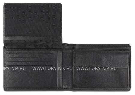 бумажник mano "don montez", натуральная кожа в черном цвете, 12,8 х 9 см m191925201 MANO 1919