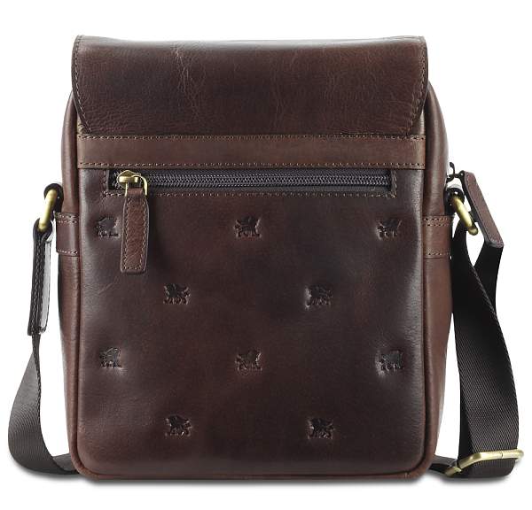 Сумка через плечо Mano "Don Leon", натуральная кожа в коричневом цвете, 20 х 25 х 8 см M191920641 MANO 1919, Артикул: M191920641 фото №1