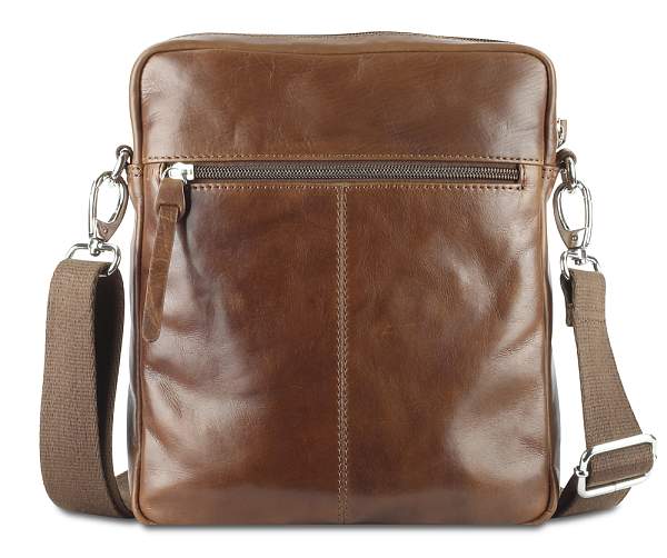 Сумка через плечо Mano "Don Luca", натуральная кожа в коньячном цвете, 23 х 26,5 х 4,5 см M191945802 MANO 1919, Артикул: M191945802 фото №1