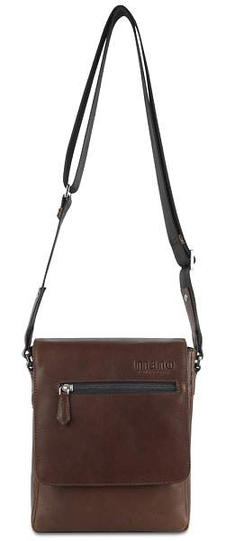 Сумка через плечо Mano "Don Valentino", натуральная кожа в коричневом цвете, 21 х 25 х 5 см M191940039 MANO 1919, Артикул: M191940039 фото №1