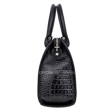 сумка чёрный sergio belotti 7523 croco (km) black cap Sergio Belotti