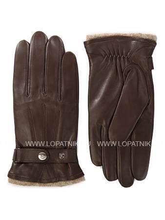 перчатки мужские 100% ш is980 d.brown/brown is980 Eleganzza