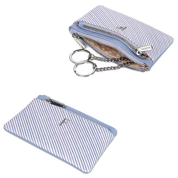 19032601MNPstripe-9 FABRETTI Кошелек жен. нат. кожа Fabretti, Артикул: 19032601MNPstripe-9 фото №1