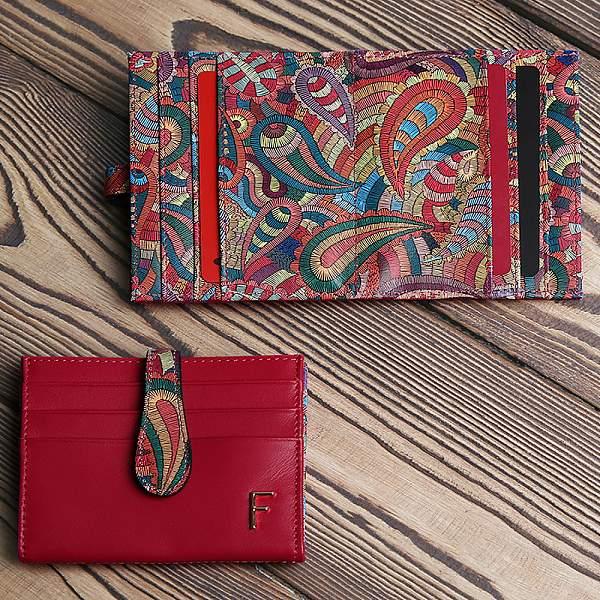 40025NPpaisley-74 FABRETTI Визитница жен. нат. кожа Fabretti, Артикул: 40025NPpaisley-74 фото №1