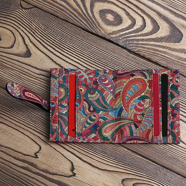 40025NPpaisley-74 FABRETTI Визитница жен. нат. кожа Fabretti, Артикул: 40025NPpaisley-74 фото №1