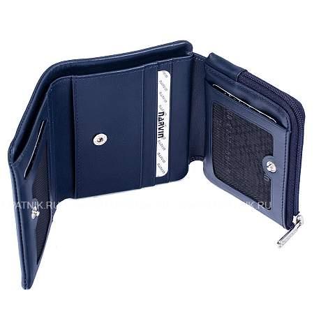 кожаный бумажник 9601-n.palermo d.blue Vasheron