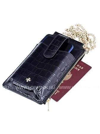 сумочка для телефона 9244-n.croco black Vasheron