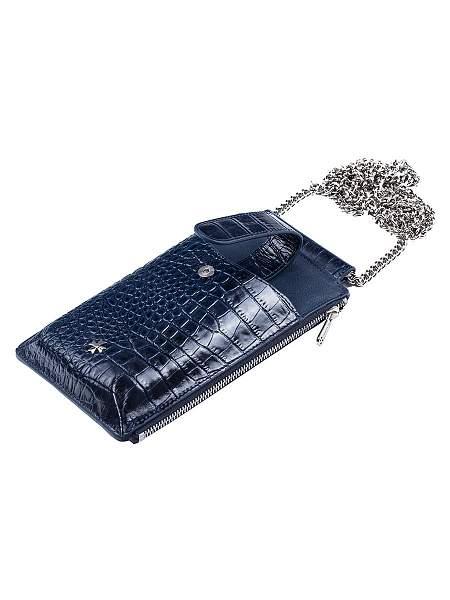 Сумочка для телефона 9244-N.Croco D.Blue  Vasheron, Артикул: 9244-N.Croco D.Blue фото №1