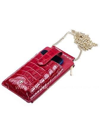 сумочка для телефона 9244-n.croco red Vasheron