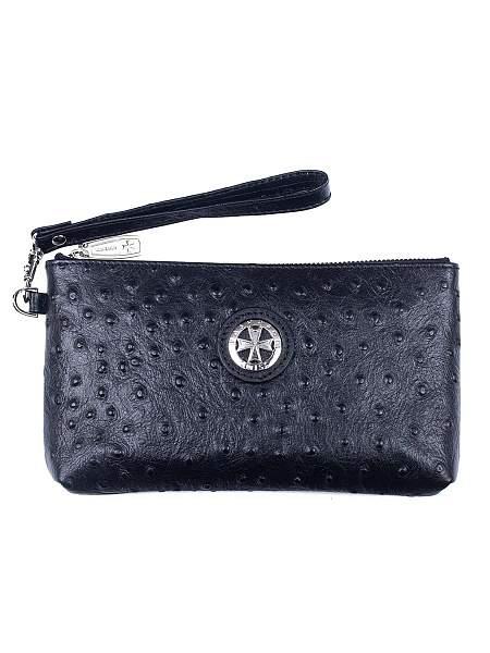 Сумочка для телефона 9247-N.Ostrich Black  Vasheron, Артикул: 9247-N.Ostrich Black фото №1