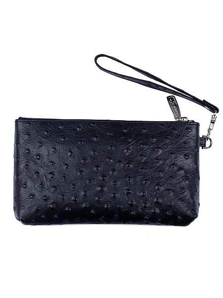 Сумочка для телефона 9247-N.Ostrich Black  Vasheron, Артикул: 9247-N.Ostrich Black фото №1