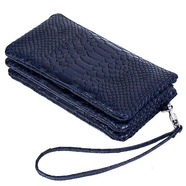 Клатч 9405-N.Anaconda D.Blue Vasheron, Артикул: 9405-N.Anaconda D.Blue фото №1