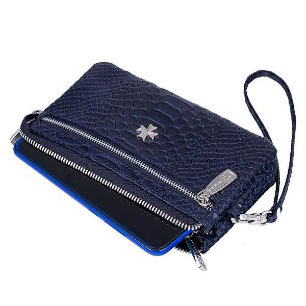 Клатч 9405-N.Anaconda D.Blue Vasheron, Артикул: 9405-N.Anaconda D.Blue фото №1