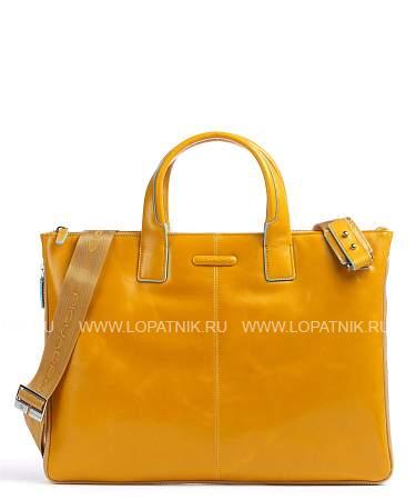 сумка piquadro ca4021b2/g9 кожаная желтая Piquadro