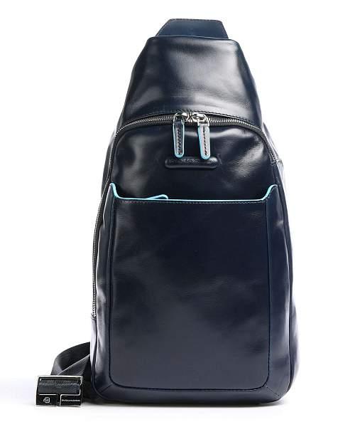 Рюкзак с одной лямкой Piquadro CA4827B2/BLU2 кожаный темно-синий Piquadro, Артикул: CA4827B2/BLU2 фото №1