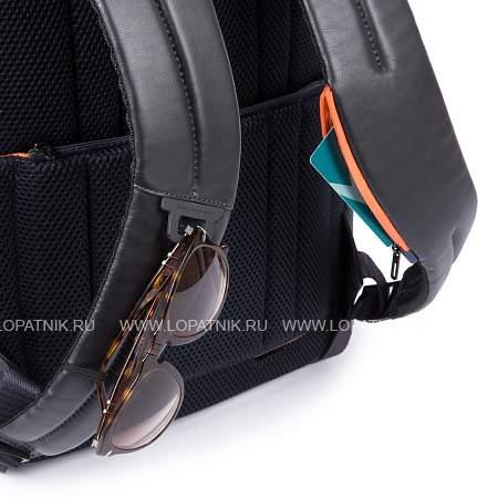 кожаный бизнес рюкзак piquadro ca4532ub00/blgr сине-серый Piquadro