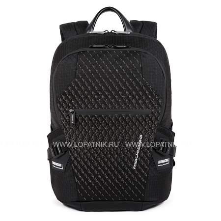 рюкзак мужской с двумя отделениями piquadro ca5151pqy/n черный Piquadro