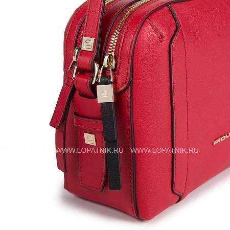 женская сумка через плечо piquadro bd4870w92/r3 кожаная красная Piquadro