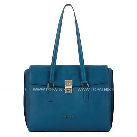 женская кожаная сумка piquadro bd5734df/ot2 синяя Piquadro