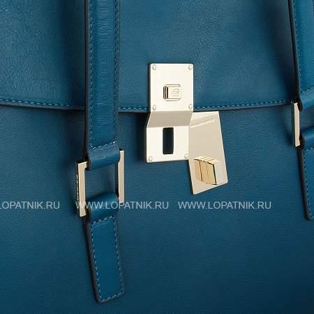 женская кожаная сумка piquadro bd5734df/ot2 синяя Piquadro