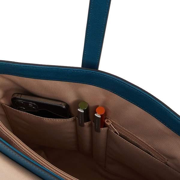 Женская кожаная сумка Piquadro BD5734DF/OT2 синяя Piquadro, Артикул: BD5734DF/OT2 фото №1