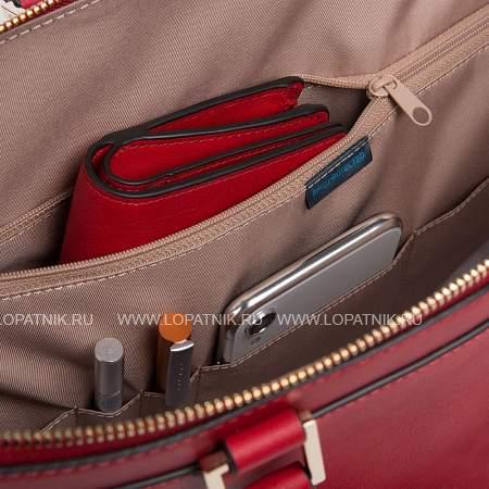 женская кожаная сумка для ноутбука piquadro ca5511df/r красная Piquadro